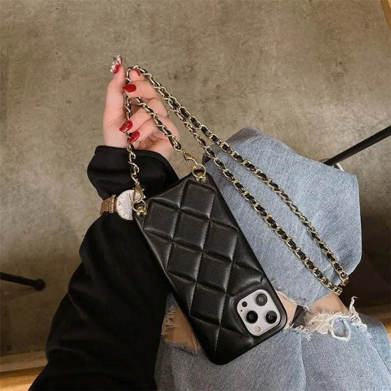 Handyhülle mit Kette-Crossbody-Handyhülle mit Band-Case