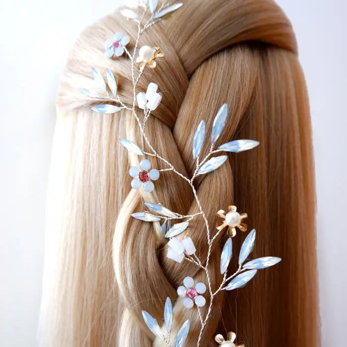 Hochzeit Haarschmuck Blumen Perlen Braut Schmuck Hochzeit