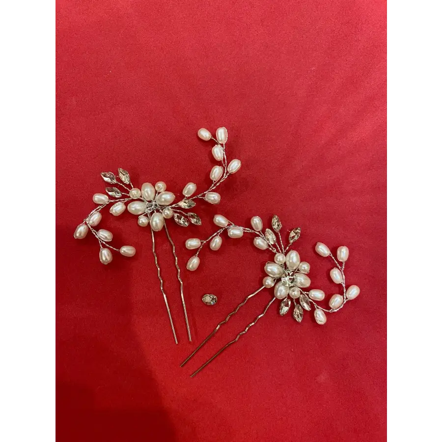 Hochzeit Haarschmuck-Perlen Haarspange-Braut Schmuck