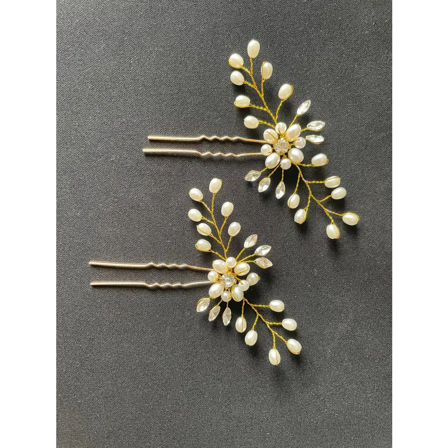 Hochzeit Haarschmuck-Perlen Haarspange-Braut Schmuck