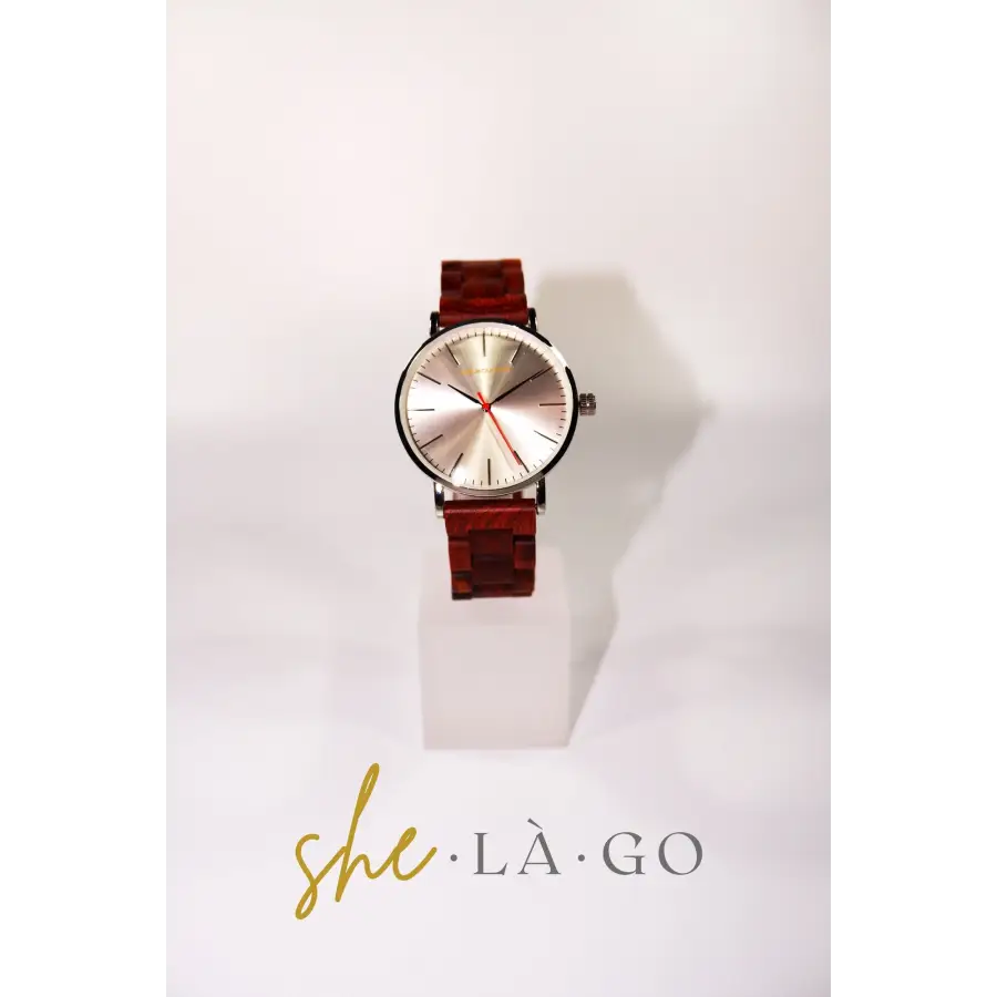 Holz Armbanduhr - Echtholz - Holzuhren für Herren - rose