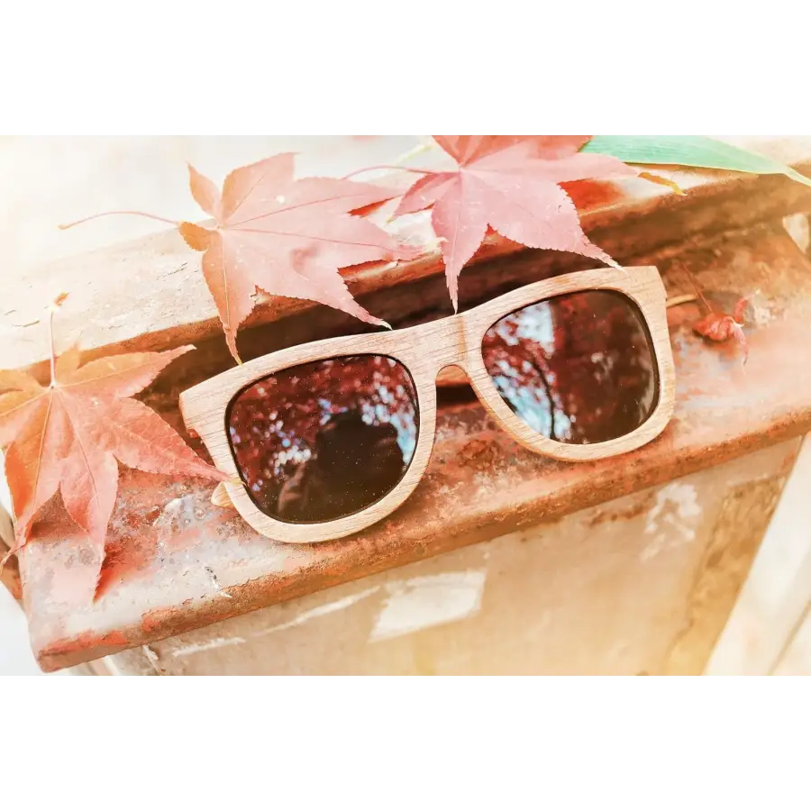 Holz Sonnenbrille - Retro Vintage - für Herren und Damen -