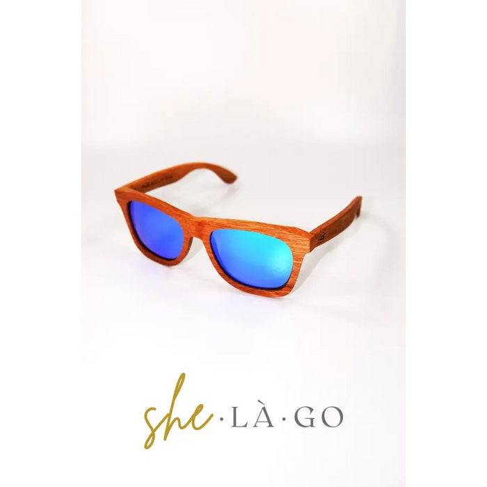 Holz Sonnenbrille - Retro Vintage - für Herren und Damen -