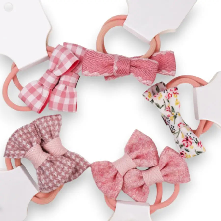 Schleifen Haargummis-Niedlicher Haarschmuck für Mädchen-10-Teiliges Haargummi Set-Haargummi Brau-Haargummi Für Mädchen-Kinder Haargummi-SHELAGO