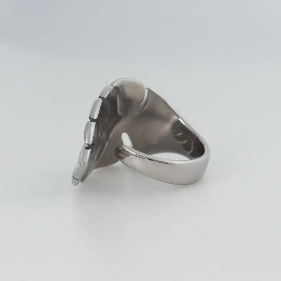 Jungle Chic-Ring vergoldet Damen-Edelstahl Ring Damen-Monstera Blatt Ring-Monstera Ring Damen-Botanischer Schmuck-Blatt Ring-Trend Schmuck-Schmuck Geschenk für Damen-SHELAGO EU-