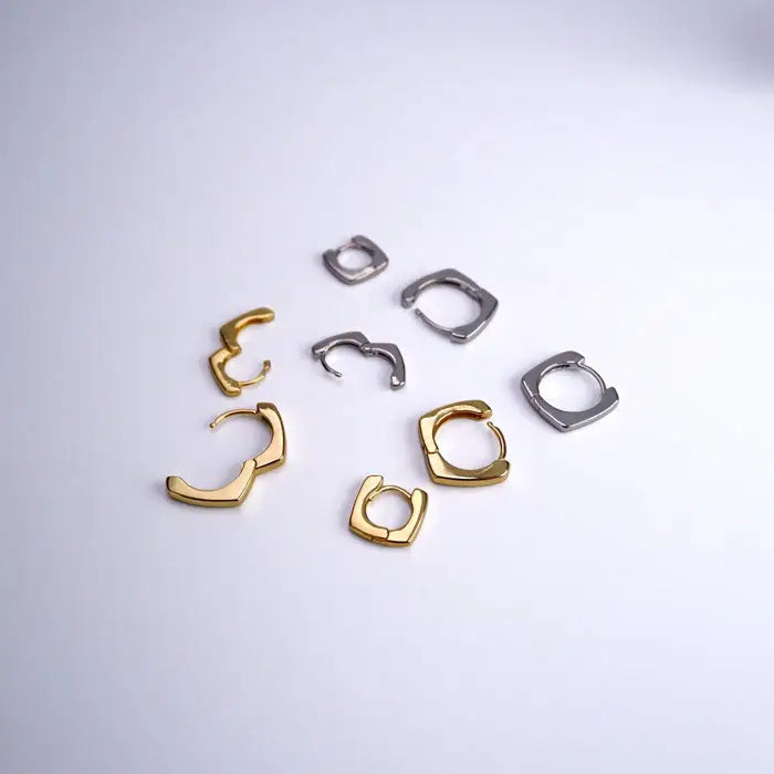 kleine minimalistische Creolen-Ohrringe für den Alltag-mini