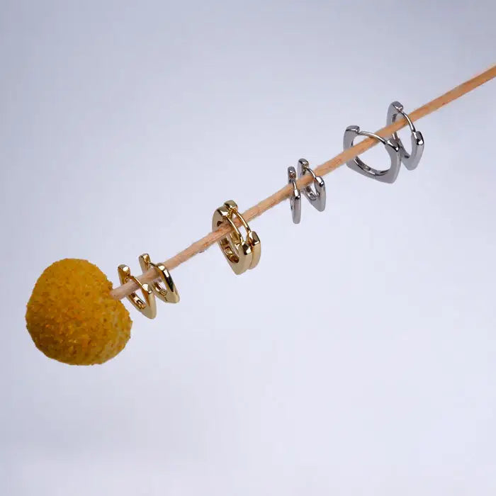 kleine minimalistische Creolen-Ohrringe für den Alltag-mini