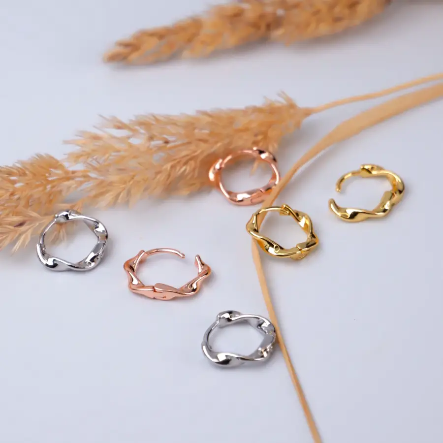 Ohrringe zum kombinieren-Ohrringe Frauen-Ohrringe Damen Creolen-mini Creolen-kleine Creolen Ohrringe-Geschenke für FrauenDamen Creolen Silber-Damen Creolen Rose-Damen Creolen Gold-Shelago Schmuck