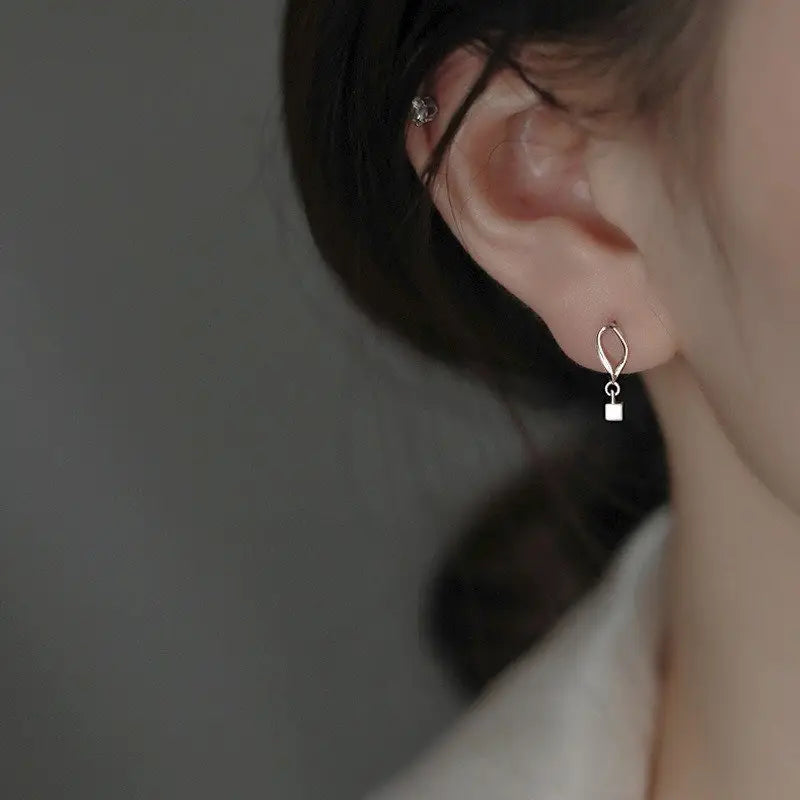 kleine Zeitlose Ohrstecker-Mädchen Schmuck-Ohrringe Silber