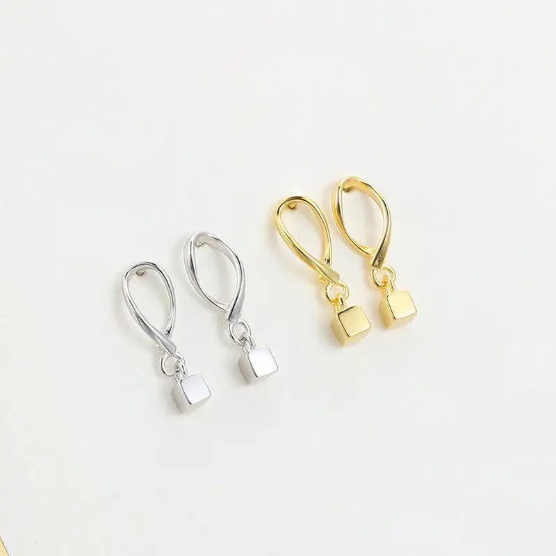 kleine Zeitlose Ohrstecker-Mädchen Schmuck-Ohrringe Silber