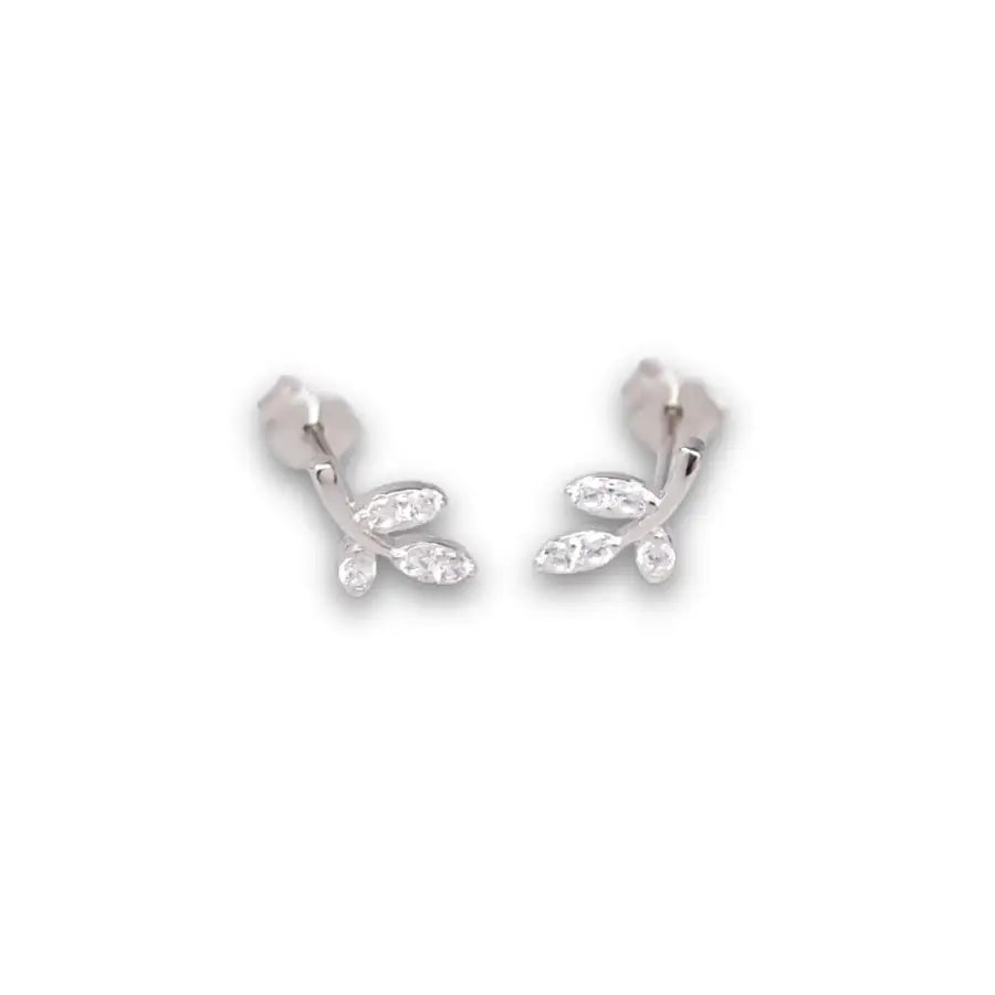 kleine Zweig Ohrstecker-Ohrringe Blätter Gold-Bolzen-Ohrringe-Damen Schmuck Geschenk-Wasserfester Schmuck-Schmuck Geschenk Idee-Ohrringe Blätter Silber-SHELAGO SCHMUCK