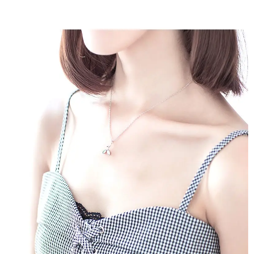 Kleines Blatt Schmuck Set-minimalistisch-Ohrring Set-Schmuck