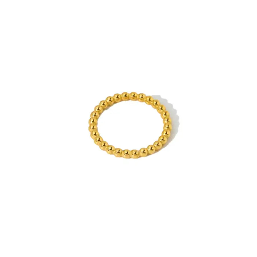 Kugelring zum Stapeln - Gold / 6 - Ringe