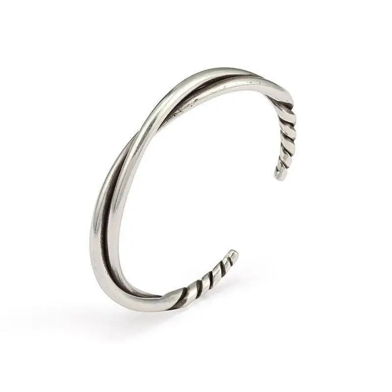 Minimalistischer Silber Armreif Viking Armband Silber