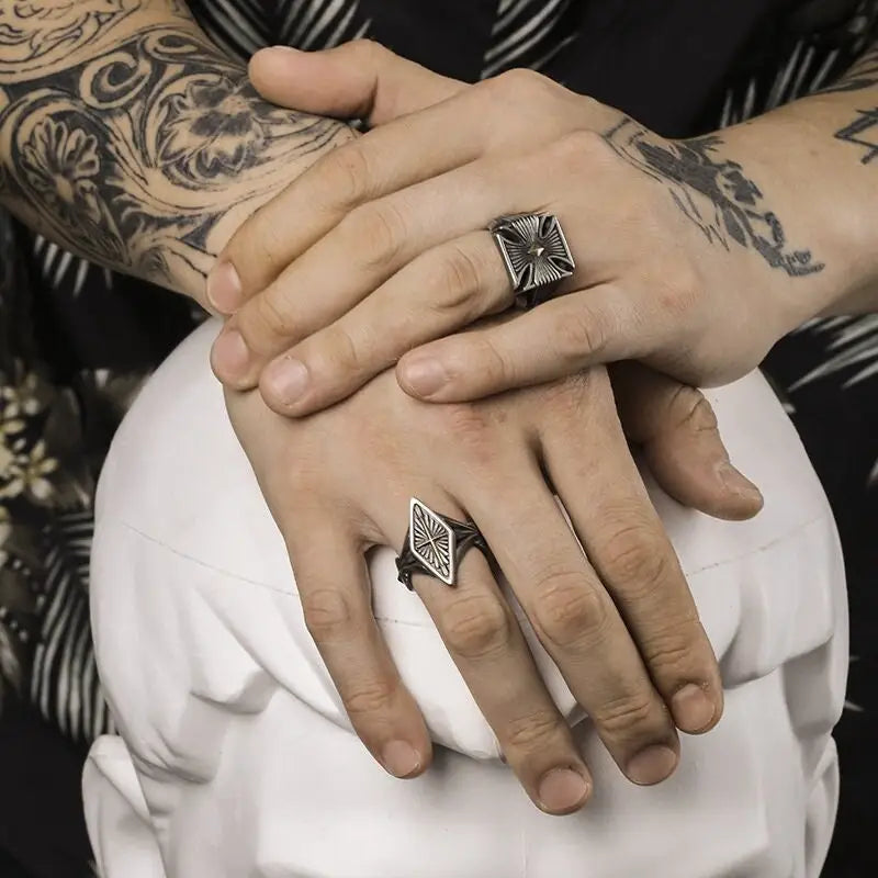 offener Biker Ring-ausgefallene Ringe-Damen Schmuck-Ring