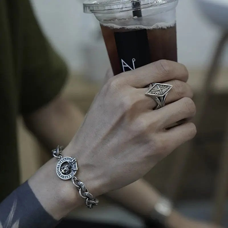 offener Biker Ring-ausgefallene Ringe-Damen Schmuck-Ring