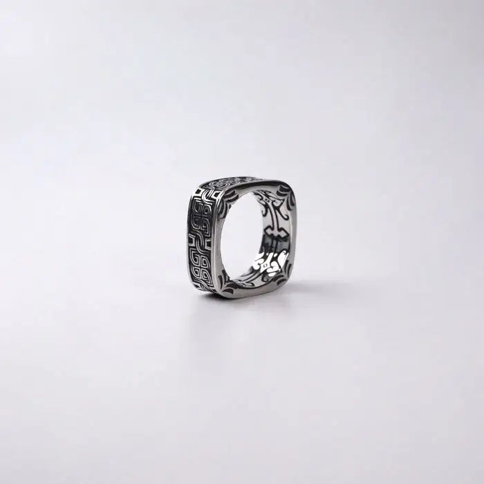 Pangu Ring-Viking Ring-Runen Ring-Ringe mit Muster-Ring