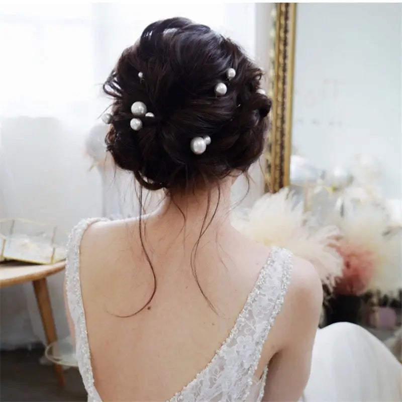 Hochzeit Haarschmuck-Perlen Haarnadel-Brautschmuck