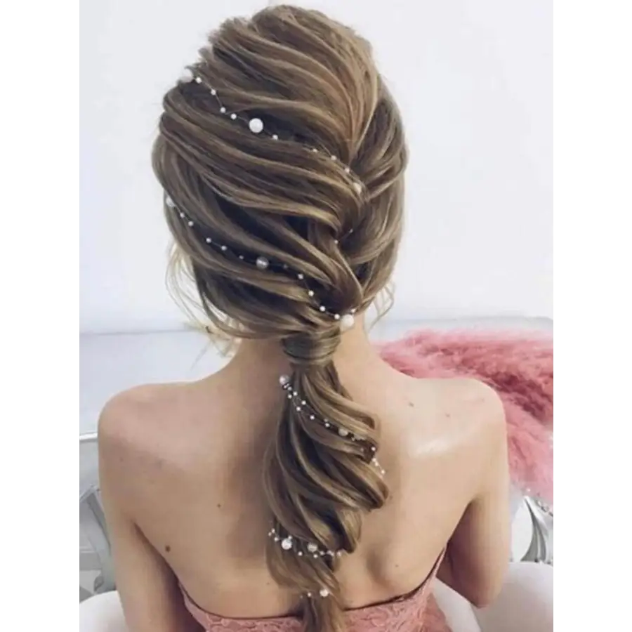 Perlen Haarranken Set mit Haarnadeln-Brautfrisuren