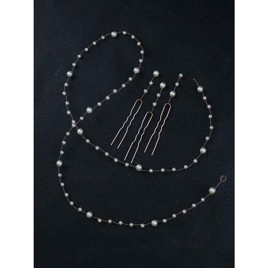 Perlen Haarranken Set mit Haarnadeln-Brautfrisuren