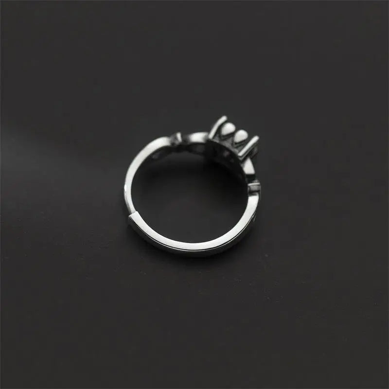 Retro Blauer Zirkon Ring-Fingerschmuck als Cuff-Finger-Ring