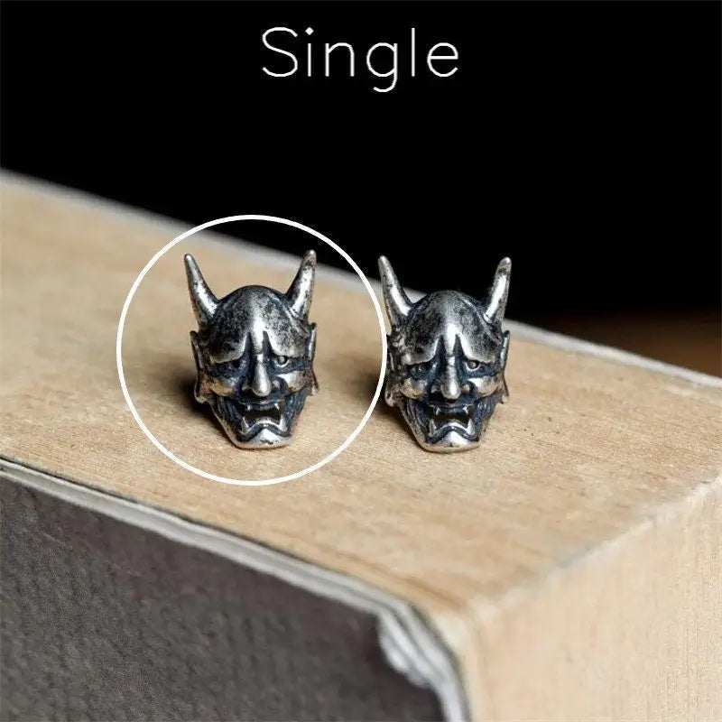 Retro Teufel Ohrstecker-Dämon Ohrringe-Schädel