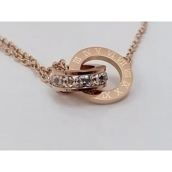 Römische Ziffern Armband-Armkette mit Zirkonia-Geschenke für