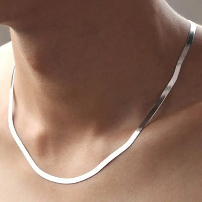 Schlangen Halskette 49,5 cm-eleganter Schmuck-Halskette