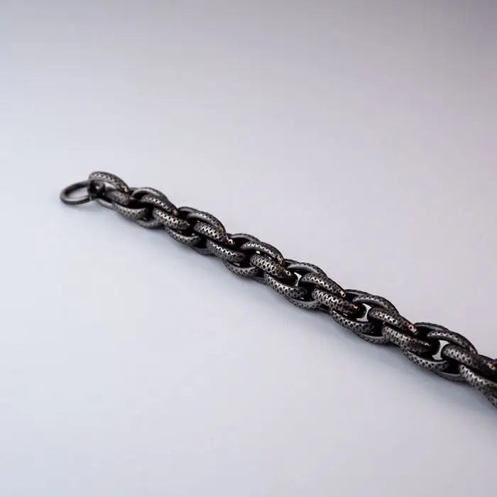 Schwarzstahl Armkette-Wasserfester Schmuck-Biker Schmuck