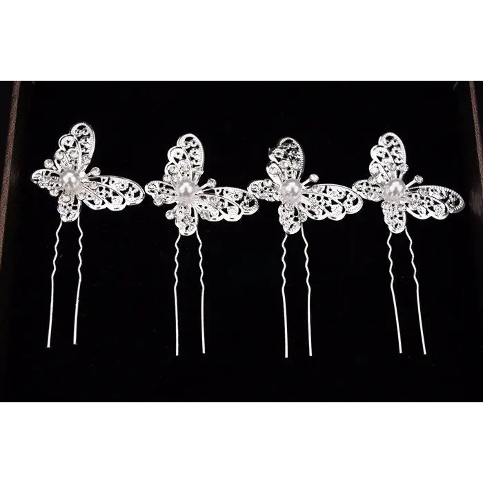 Silber Brautschmuck-Hochzeit Haarschmuck-Haarschmuck