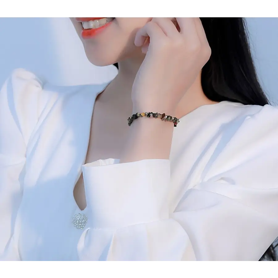 Steinsplitter Armkettchen-Echtstein Armbänder-Stein