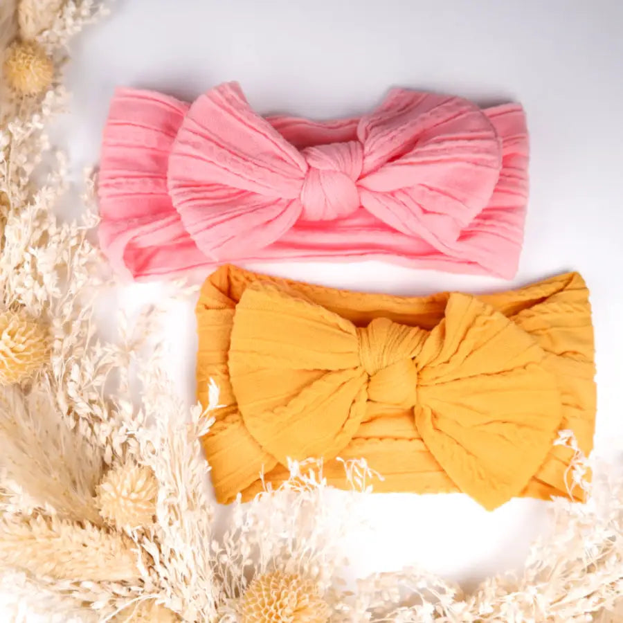 Stirnband Set-weiche Mädchen Haarbänder-Stirnband in Rosa-Stirnband in Orange-Stirnband Mädchen dünn-Stirnband für Baby Mädchen-SHELAGO EU