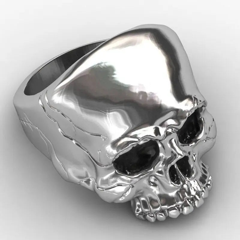 Totenkopf Ring-Fingerring mit Schädel-Gothic Ring-Schmuck