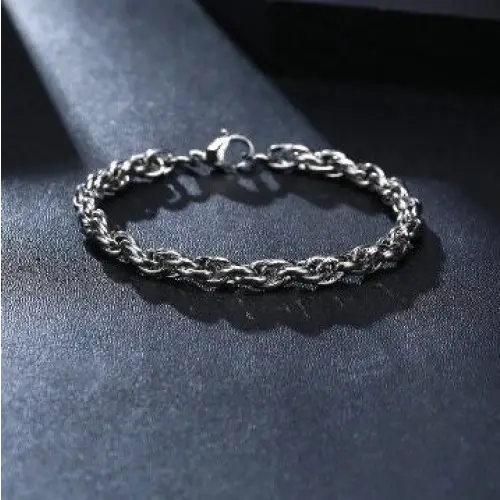 verdrehte Edelstahl Armkette-Biker Schmuck-Herren