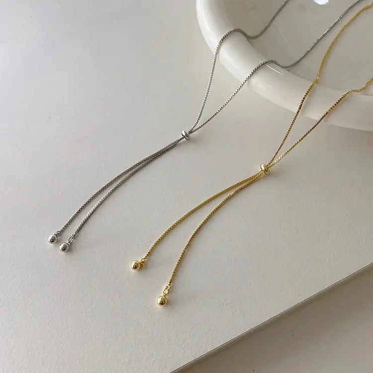 verstellbare Seil Halskette-Venezianerkette-Gliederkette