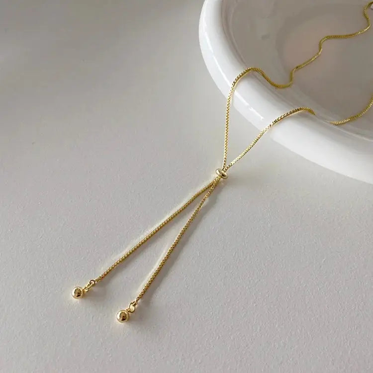 verstellbare Seil Halskette-Venezianerkette-Gliederkette