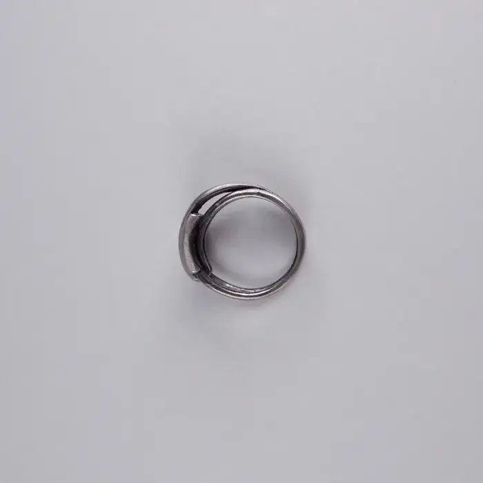 Viking Geometrie Draht Ring-Fingerschmuck als gehämmerter Retro Stil in Klassischem Edelstahl-shelago eu schmuck-silber schmuck-silber ring-viking