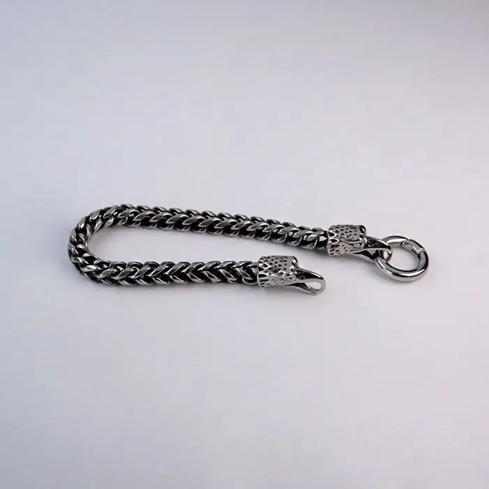 Viking Odin Raben Kopf Armband-Armkette in Massiv