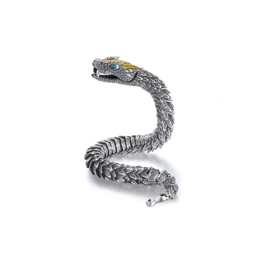 Viking Retro Schlangen Armband-Armkette als Massiv