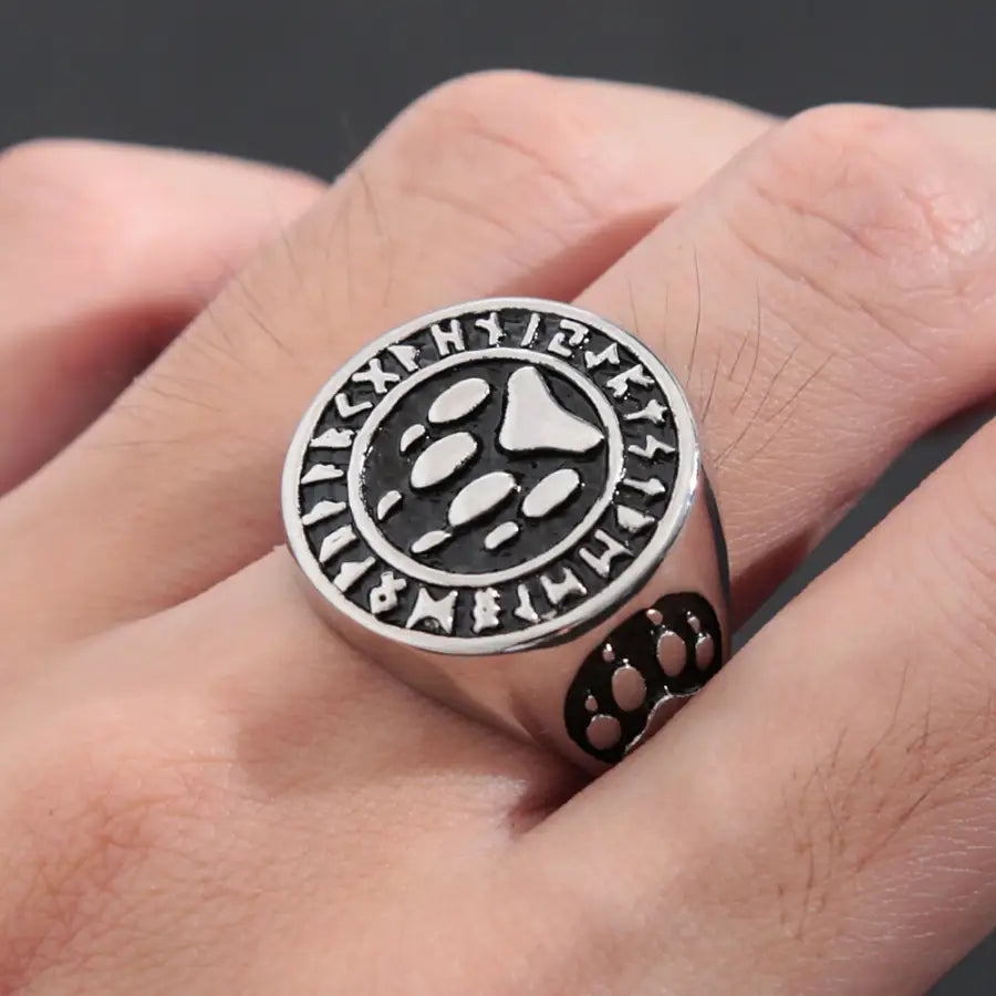 Viking Ring-Bär Klaue-Nordic Fingerschmuck-Tattoo Biker