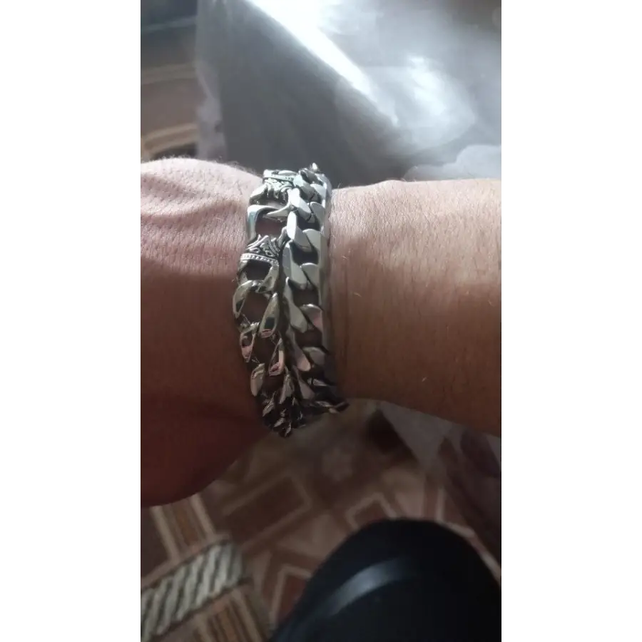 Viking Totem Muster Gliederkette-Armband-Armkette im Retro