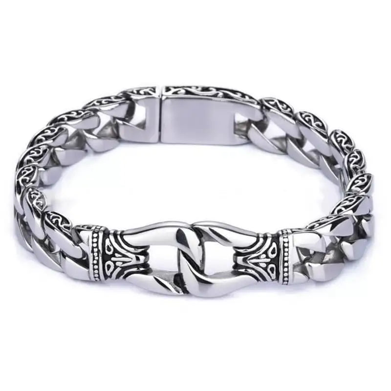 Viking Totem Muster Gliederkette-Armband-Armkette im Retro