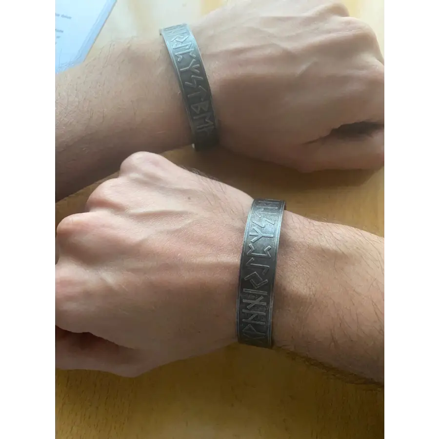 Wikinger Armreif-Viking Weltenbaum-Armspange Runen-Yggdrasil