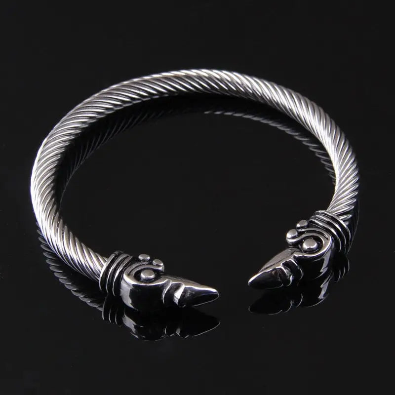 Wikinger Odin Raben Armreif-Armspange als Hugin und Munin