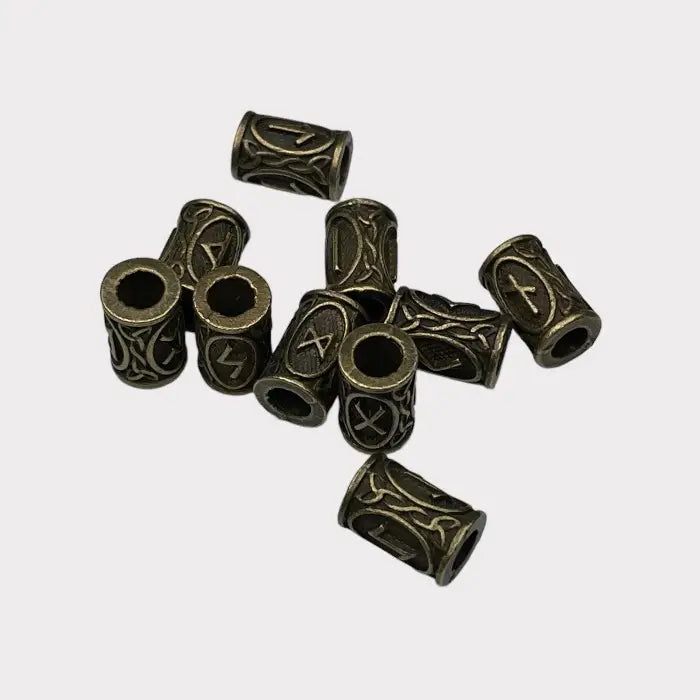 Wikinger Runen Haarschmuck-Haar Perlen Set-Viking Haar