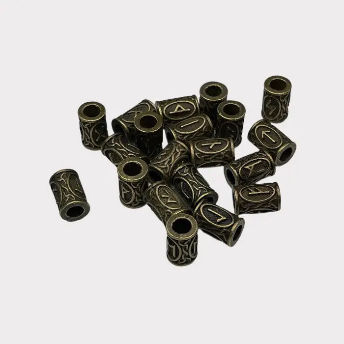 Wikinger Runen Haarschmuck-Haar Perlen Set-Viking Haar