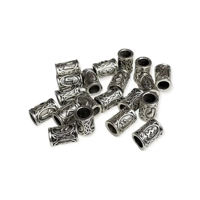 Wikinger Runen Haarschmuck-Haar Perlen Set-Viking Haar
