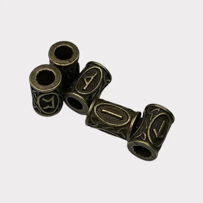 Wikinger Runen Haarschmuck-Haar Perlen Set-Viking Haar