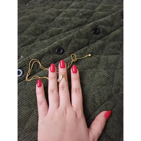 Wishbone Ring-Cleo-minimalistisch-Ring Silber