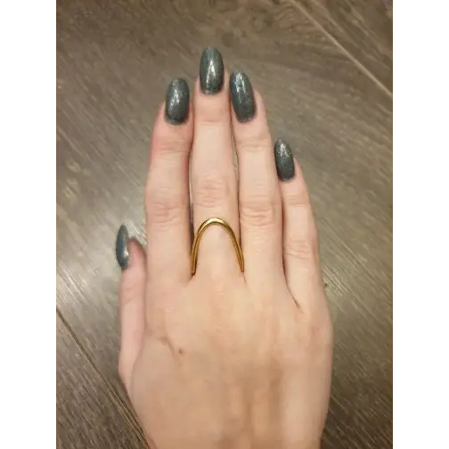 Wishbone Ring-Cleo-minimalistisch-Ring Silber